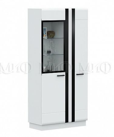 Шкаф "Магнолия" высокий со стеклом (м)