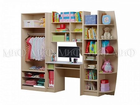 Стенка "Юниор-2" ЛДСП Принцесса-1 (м)